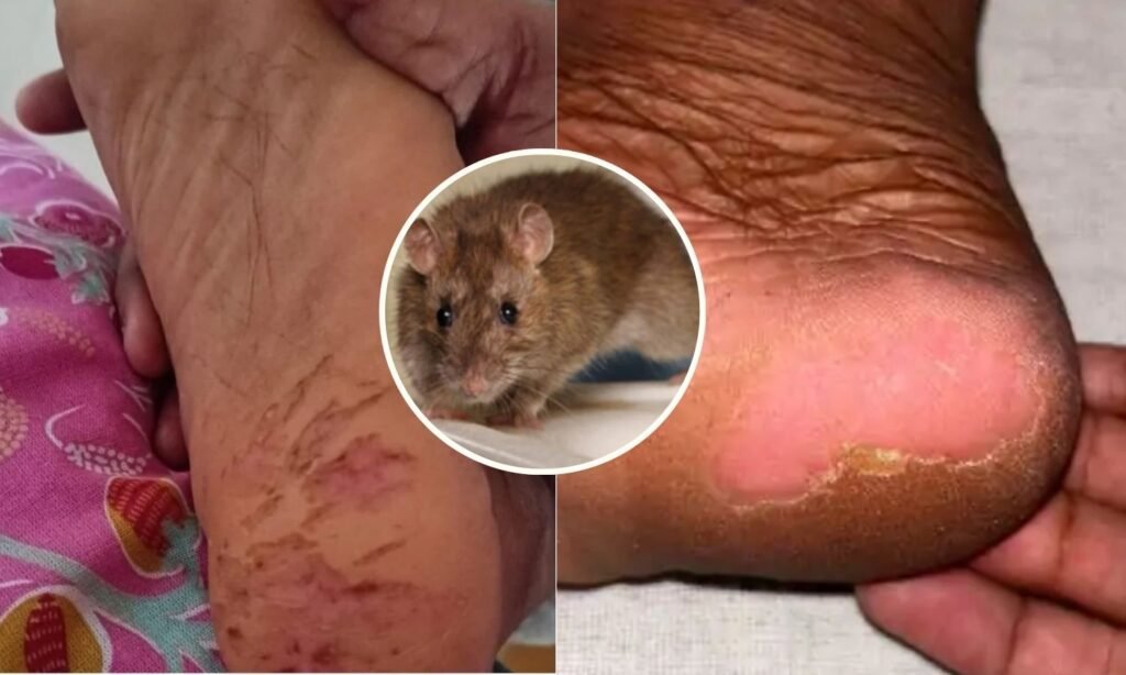 Rats bite two women feet