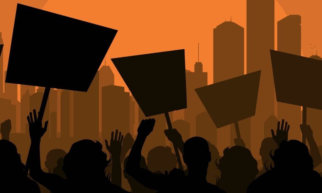 Bank Employees Protest