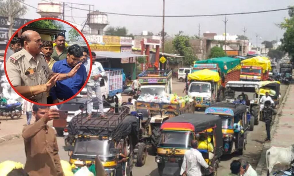 Farmers created ruckus in market Rajgarh News