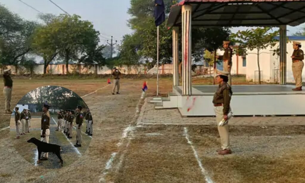 SP inspected the parade