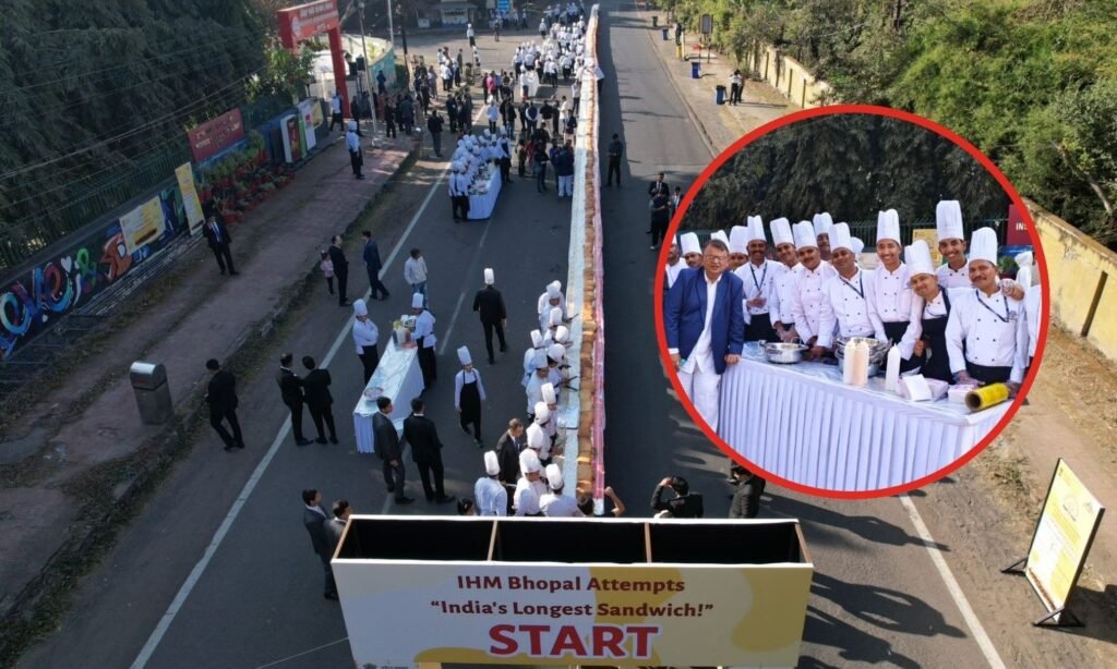 IHM Bhopal longest sandwich