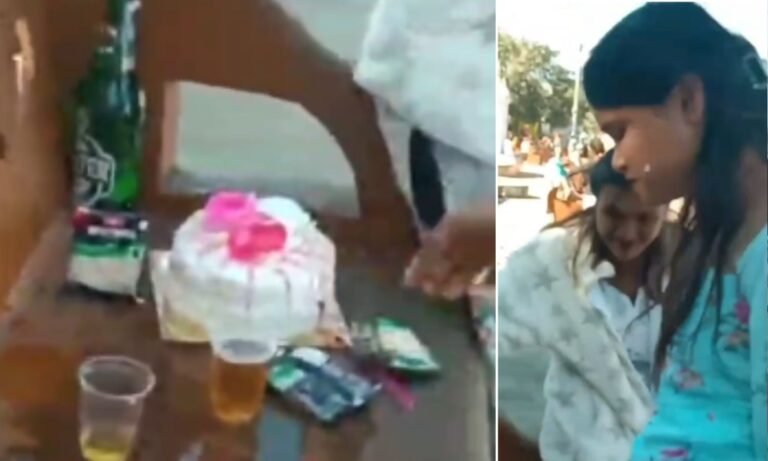 Alcohol party at Narmada Ghat