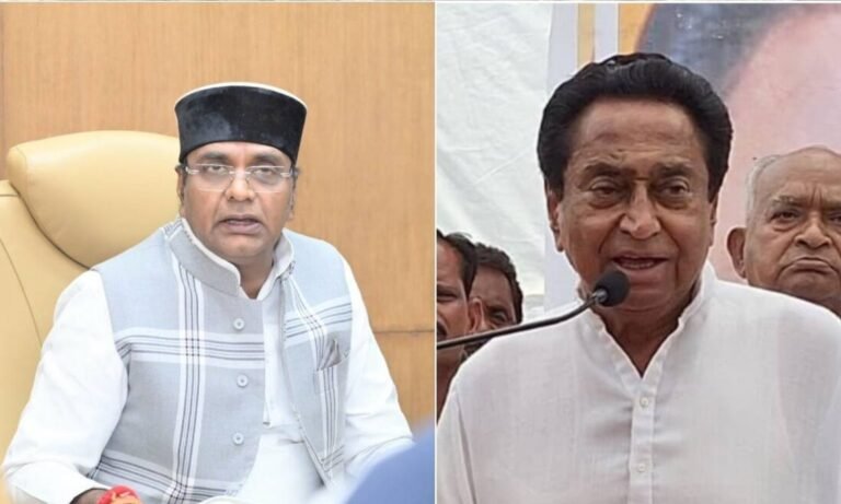 Minister Vishwas Sarang and Kamal Nath