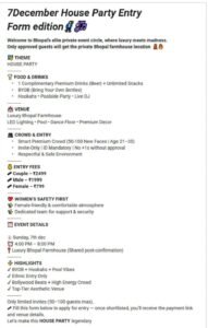 Bhopal New Year Party Fraud