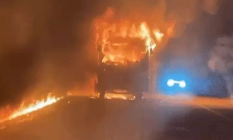 Raisen Bus Fire