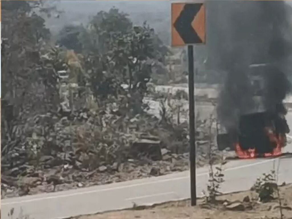 Car Fire Incident Raisen