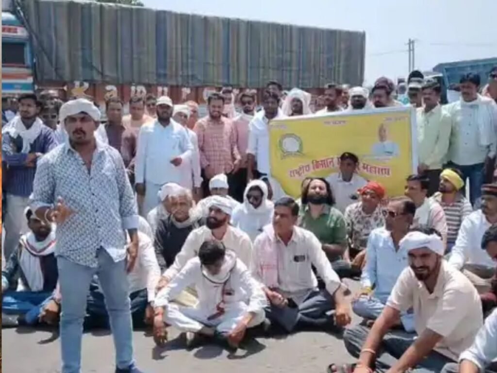 Raisen farmers protest