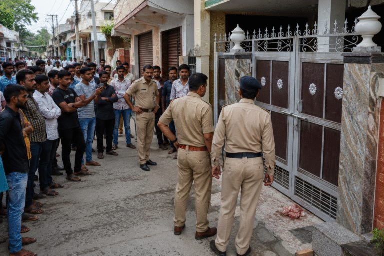 Ujjain news Today : उज्जैन में माहौल बिगाड़ने की कोशिश? घर के गेट पर मिला मांस, CCTV खंगाल रही पुलिस