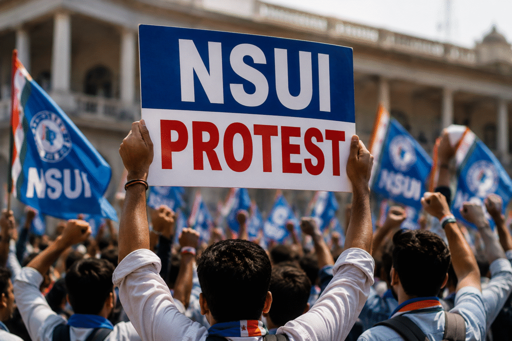 Bhopal NSUI Protest