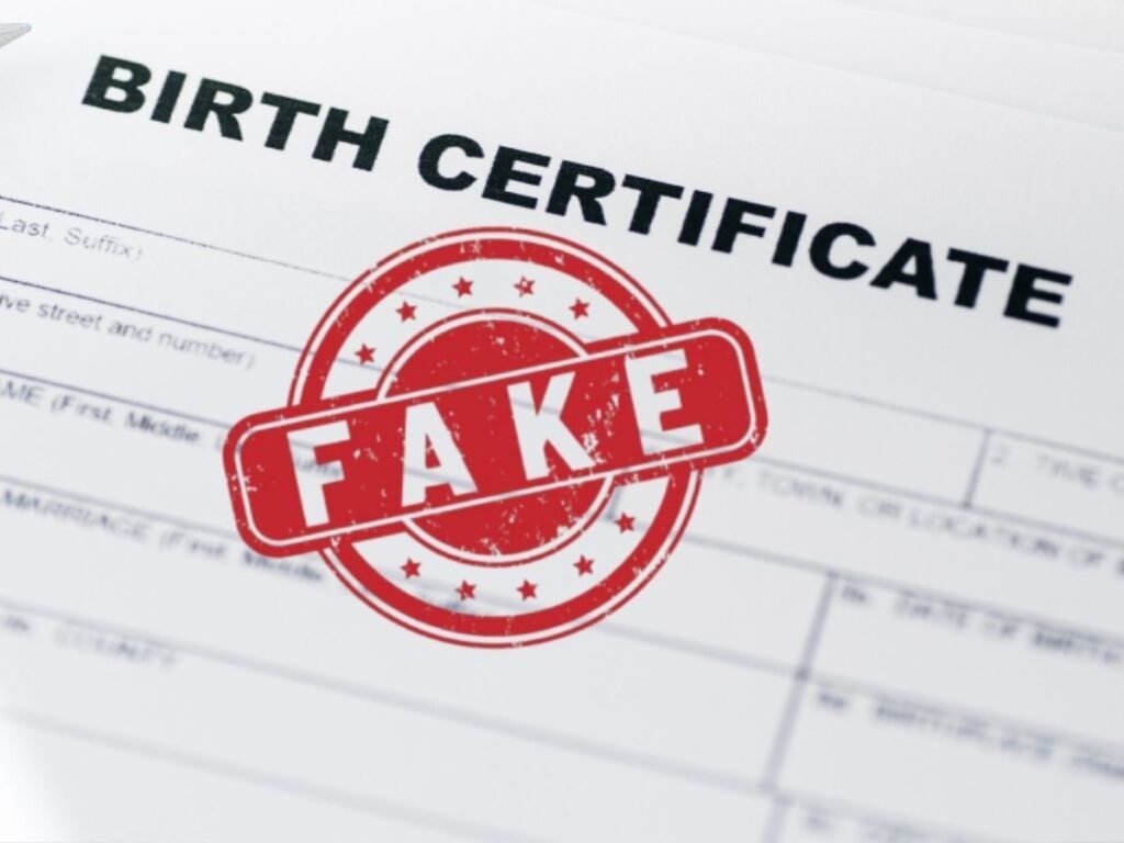 Fake Birth Certificate
